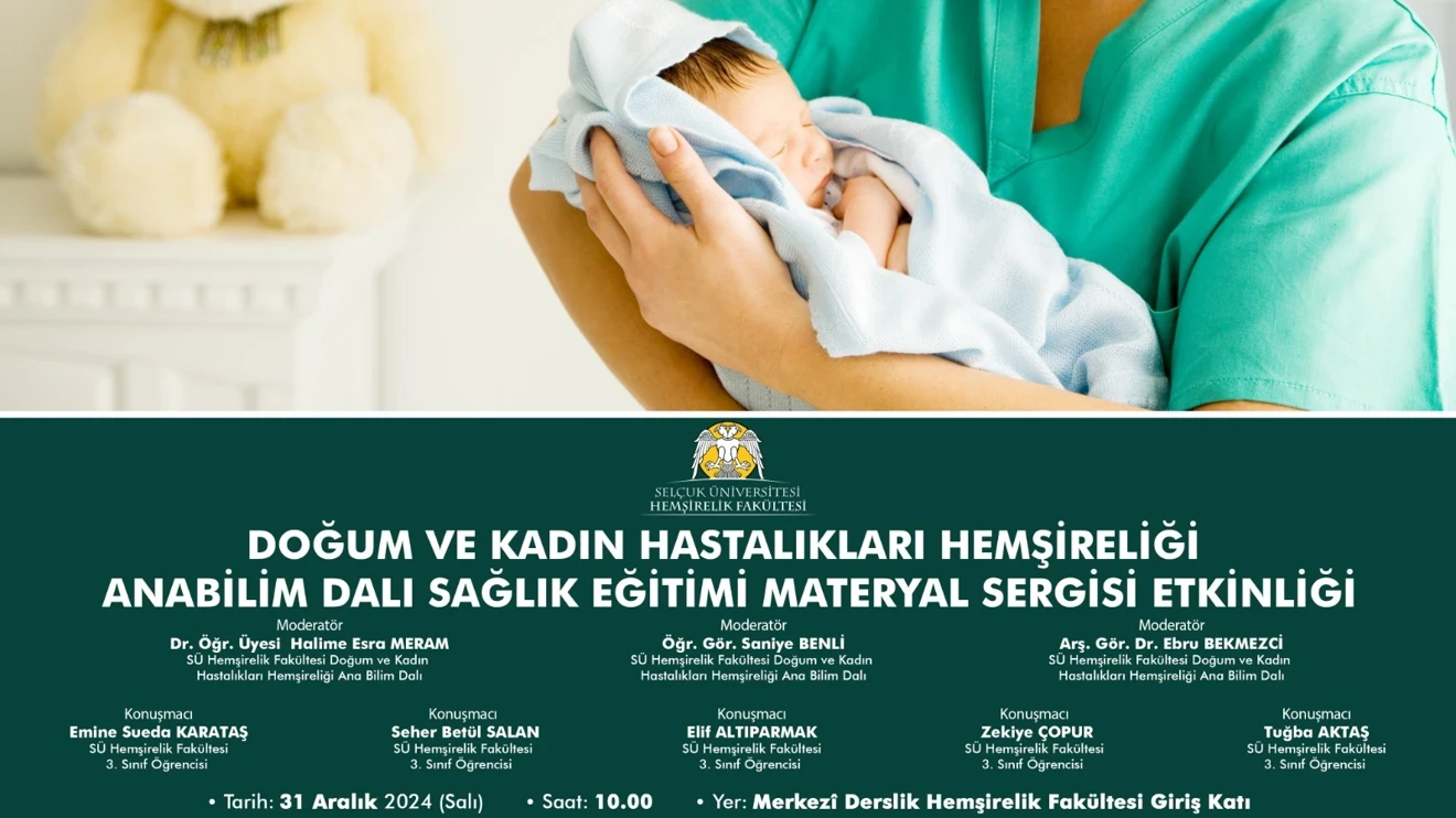 Doğum ve Kadın Hastalıkları Hemşireliği Anabilim Dalı Sağlık Eğitimi Materyal Sergisi Etkinliği